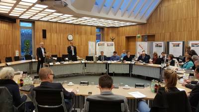 Begrung der Regionalkonferenz zur Fortschreibung des Nahverkehrsplanes am 6. Dez. 2017 im Kreishaus in Coesfeld