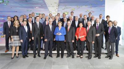 Austausch mit unserer Bundeskanzlerin Dr. Angela Merkel im Bundeskanzleramt in Berlin mit den Landratskollegen aus NRW am 7. Juni 2019 